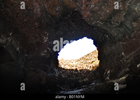 Cuevas de los Verde à Lanzarote dans les îles Canaries de l'Espagne Banque D'Images