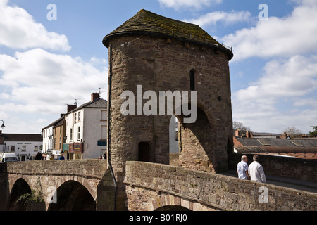 Le Monnow Bridge, Monmouth, Monmouthshire, Wales, UK Banque D'Images