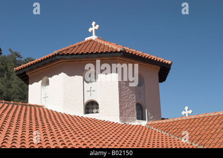 Le monastère Saint de Panagia de Kykkos, le monastère de Kykkos, Troodos, Chypre. Un site classé au patrimoine mondial de l'UNESCO Banque D'Images