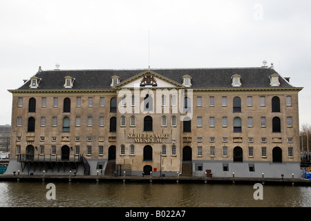 Façade du musée Scheepvaart Pays-Bas plantage Amsterdam Pays-Bas Hollande du Nord Europe Banque D'Images