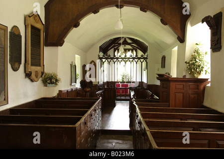 Somerset UK Oare St Marys church interior Banque D'Images