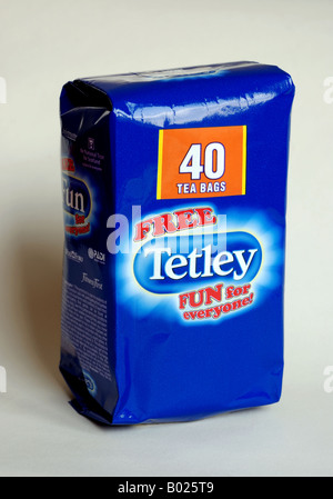 Sachets de thé Tetley, UK Banque D'Images