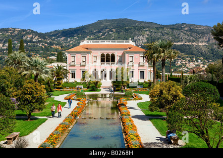 Villa Ephrussi-Rotschild dans le Cap Ferrat d'Azur France Banque D'Images