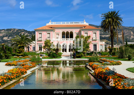 Villa Ephrussi-Rotschild dans le Cap Ferrat d'Azur France Banque D'Images