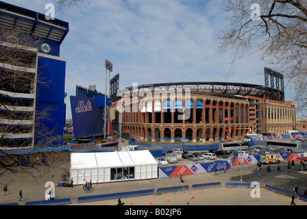 Shea Stadium à Flushing Queens à New York Banque D'Images