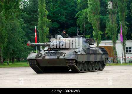 Le Leopard 1A5 MBT de l'armée belge en action. Banque D'Images