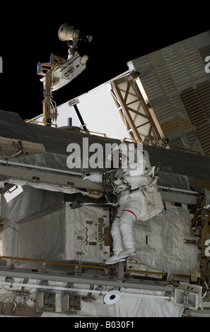 Participant à l'astronaute de l'activité extravéhiculaire. Banque D'Images