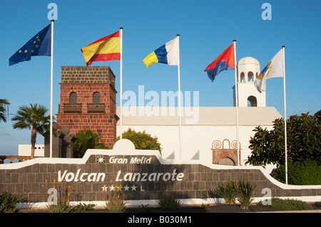 Lanzarote : Hôtel 5 étoiles Gran Melia Volcan Lanzarote, près de Playa Blanca. Banque D'Images