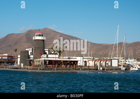Lanzarote : Marina Rubicon près de Playa Blanca Banque D'Images