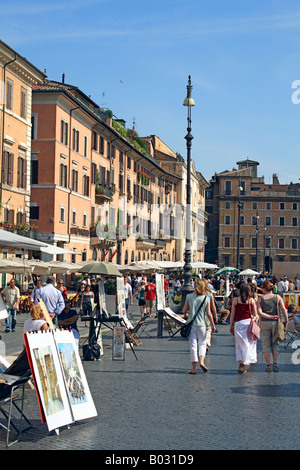 L'Italie, Lazio, Rome, Piazza Navona, Piazza Navona, Banque D'Images