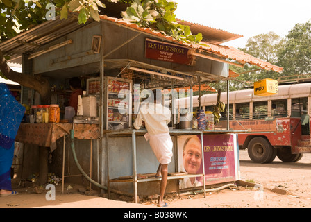 Laiju Palatty's Ken Livingstone, Coffe Shop, embarcadère, Cochin, Kerala, Inde Banque D'Images