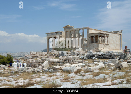 Le Parthénon Temple près de Erecteion Banque D'Images
