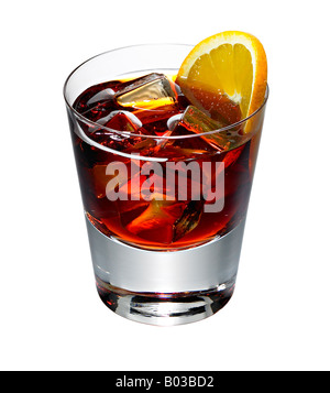 Negroni cocktail cut out Banque D'Images