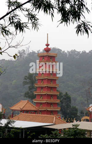 10 000 Bouddhas Monastery, Hong Kong, Chine Banque D'Images