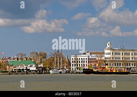 Rotterdam Pays-Bas Hollande skyline city centre meuse Banque D'Images