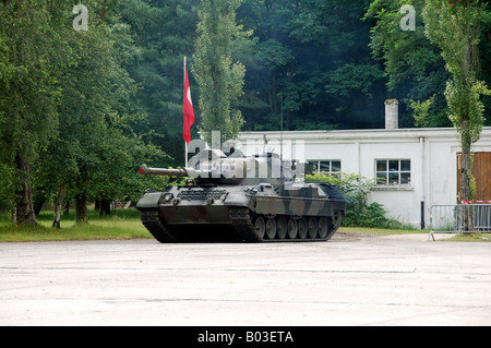 Le Leopard 1A5 de l'armée belge en action. Banque D'Images