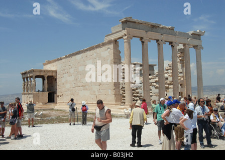 Le Erecteion Grèce Athènes Temple Banque D'Images