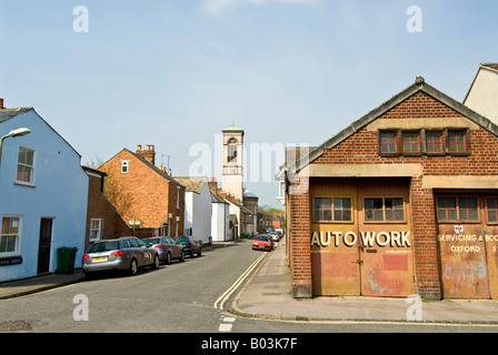 Coin de la rue du Canal et la rue Wellington, Jéricho, Oxford, Angleterre Banque D'Images