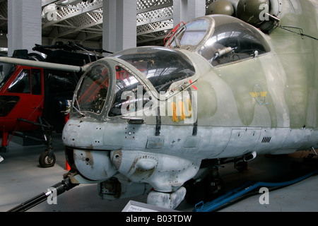 Hélicoptère militaire russe HIND-Imperial War Museum, Banque D'Images