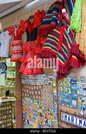 Boutique de souvenirs dans le quartier de l'Albayzin-site du patrimoine mondial de l'UNESCO, la ville de Grenade, Province de Grenade, Andalousie (Andalousie) Banque D'Images