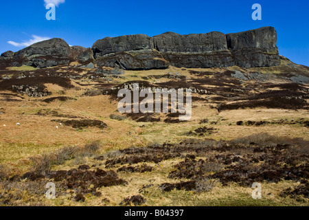 Un Sgurr la colline la plus élevée sur l'île des Hébrides intérieures de Eigg . Banque D'Images