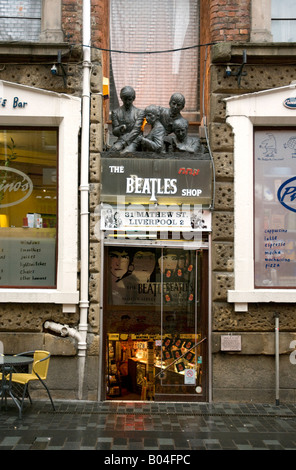 Boutique Beatles, Liverpool Banque D'Images