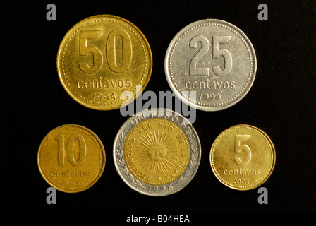 Ensemble de pièces en Argentine (AR) Banque D'Images
