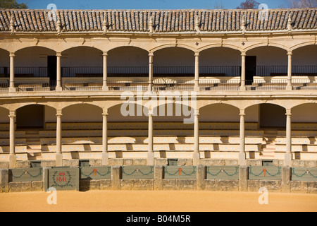 Coin salon de la Plaza de Toros (construit en 1785), l'arène de corrida de la ville de Ronda, Costa del Sol, province de Malaga Banque D'Images