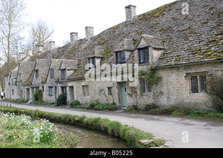 Arlington Row Bibury UK Cotswolds chalets Banque D'Images