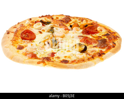 pizza fruits de mer Banque D'Images