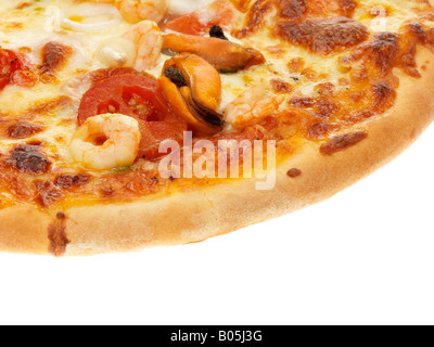 pizza fruits de mer Banque D'Images