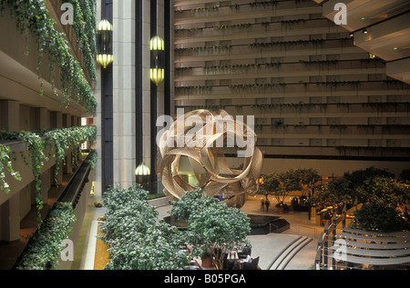 Vue de l'intérieur de l'hôtel Hyatt Regency de San Francisco California USA Banque D'Images