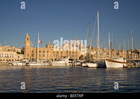 Grand port de plaisance, Birgu, Malte Banque D'Images