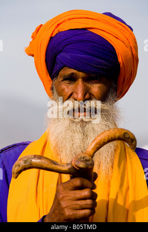 Dans Hollamohalla Sikh festival, Anandpursahib, Punjab, India Banque D'Images