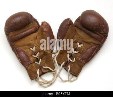 Paire de gants de boxe Banque D'Images