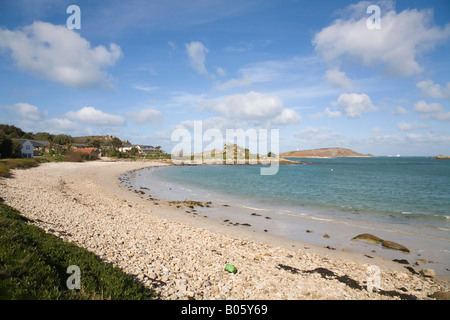 Tresco en regardant vers l'île ronde Isles of Scilly Banque D'Images