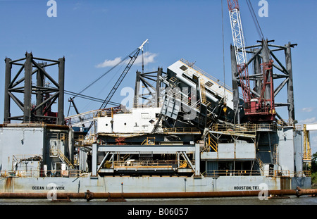 Oil Rig dommage Banque D'Images