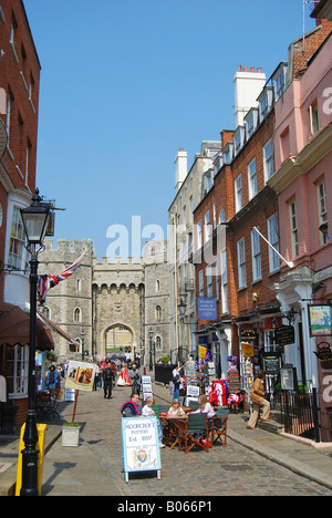 Castle Street, Castle Hill, Windsor, Berkshire, Angleterre, Royaume-Uni Banque D'Images