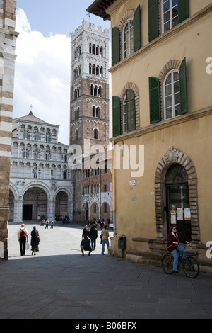 Le Duomo San Martino Lucca Toscane Italie Banque D'Images