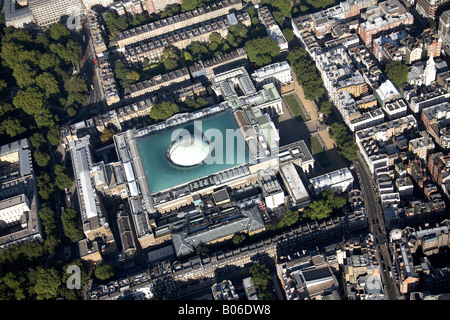 Vue aérienne au nord-est de la British Museum Bloomsbury Londres WC1 England UK Banque D'Images