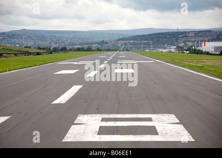 Vue sud ouest de Sheffield City piste Arport S9 South Yorkshire Banque D'Images