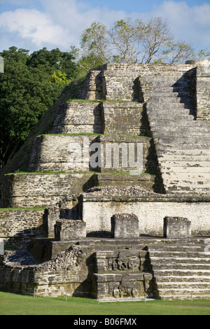 Belize, Altun Ha, Temple de la Maçonnerie modifie la struture (B-4) Banque D'Images