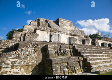 Belize, Altun Ha, Temple de la Maçonnerie modifie la struture (B-4) Banque D'Images