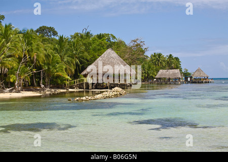 Panama, Bocas del Toro Province, l'île de Carenero (Isla Carenero) Beach Banque D'Images