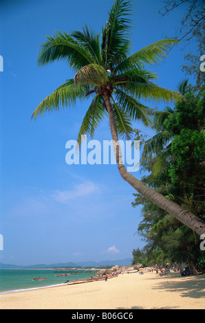 La Chine, l'île de Hainan, Sanya, scène de plage à Tianya-Haijiao Zone touristique Banque D'Images