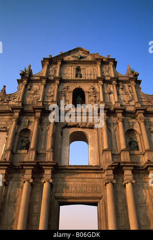 La Chine, Macao, Ruines de St Paul Church Banque D'Images
