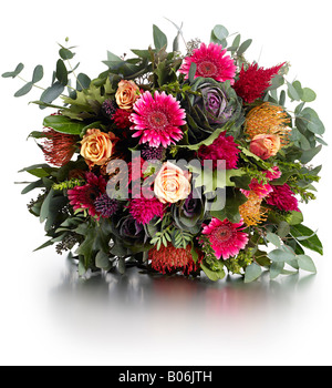 Cadeau de mariage bouquet de fleurs Banque D'Images
