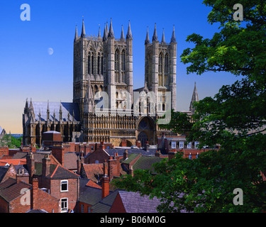 Fr - LINCOLNSHIRE : Cathédrale de Lincoln Banque D'Images