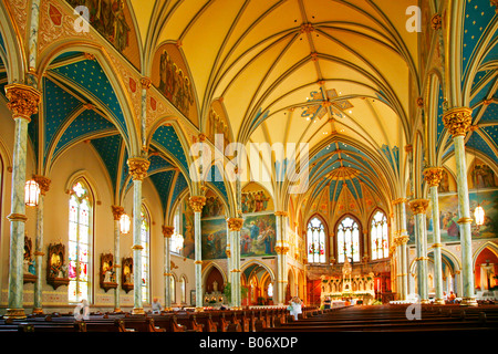 Intérieur de la cathédrale de Saint Jean Baptiste, catholique, Savannah, Géorgie Banque D'Images