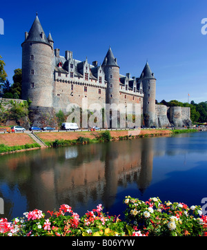 Le Château de Josselin Bretagne France Banque D'Images